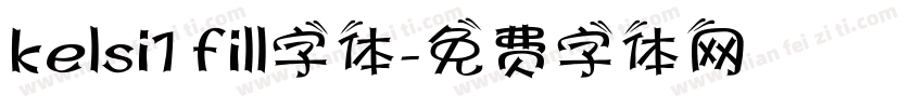 kelsi1 fill字体字体转换